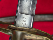AMES M1860 CAVALRY SWORD AND SCABBARD WITH 1859 DATE