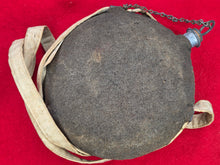 M1858 SMOOTHSIDE CANTEEN COMPLETE WITH COVER, SLING AND STOPPER WITH CHAIN
