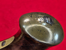 BRITISH .52 CAL FLINTLOCK SCREW ON BRASS BARREL SINGLE SHOT PISTOL