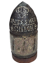 EXCAVATED JAMES ARTILLERY SHELL WITH FULL LEAD SABOT RECOVERED FROM SHILOH