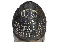 EXCAVATED JAMES ARTILLERY SHELL WITH FULL LEAD SABOT RECOVERED FROM SHILOH