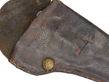 LEATHER HOLSTER WITH EAGLE BUTTON FOR COLT POCKET REVOLVER