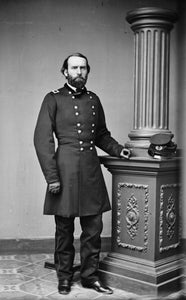 ORIGINAL CIVIL WAR GOLD BULLION EPAULETS AND PAINTED DOCUMENT TUBE OF MAJ GENERAL DAVID SLOANE STANLEY MEDAL OF HONOR RECIPIENT