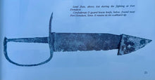 EXCAVATED CONFEDERATE D-GUARD BOWIE KNIFE RECOVERED FROM FT. DONELSON AND PUBLISHED IN "CIVIL WAR RELICS OF THE WESTERN CAMPAIGN"
