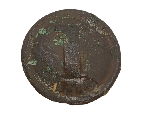 EXCAVATED CONFEDERATE INFANTRY BUTTON RECOVERED FROM SHILOH