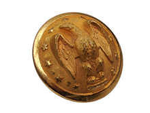 CONFEDERATE CS-5 NON-EXCAVATED STAFF OFFICERS COAT BUTTON