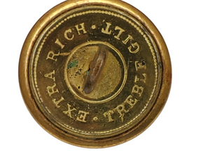 CONFEDERATE CS-5 NON-EXCAVATED STAFF OFFICERS COAT BUTTON