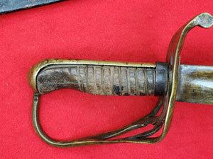 NASHVILLE PLOW WORKS CONFEDERATE CAVALRY OFFICERS SWORD AND SCABBARD