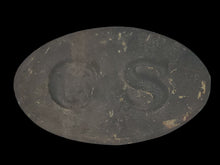 EXCAVATED CONFEDERATE "CS" EGG BUCKLE FROM WARTRACE, TN