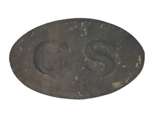 EXCAVATED CONFEDERATE "CS" EGG BUCKLE FROM WARTRACE, TN
