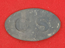 EXCAVATED CONFEDERATE "CS" EGG BUCKLE FROM WARTRACE, TN