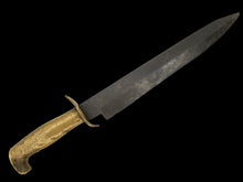 NASHVILLE PLOW WORKS BIRDSHEAD CONFEDERATE BOWIE KNIFE PUBLISHED IN THE "UPDATED CONFEDERATE BOWIE KNIFE GUIDE" BY LEE HADAWAY