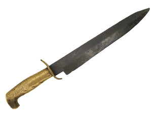 NASHVILLE PLOW WORKS BIRDSHEAD CONFEDERATE BOWIE KNIFE PUBLISHED IN THE "UPDATED CONFEDERATE BOWIE KNIFE GUIDE" BY LEE HADAWAY