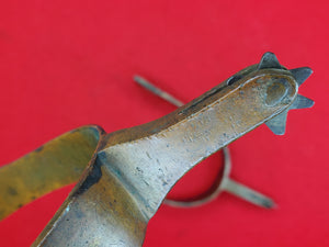 CONFEDERATE RICHMOND CAVALRY SPURS WITH ROWELS