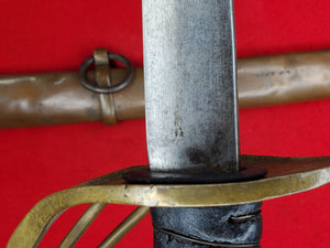 BOYLE & GAMBLE CAVALRY SWORD AND BRASS SCABBARD