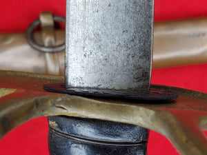 BOYLE & GAMBLE CAVALRY SWORD AND BRASS SCABBARD